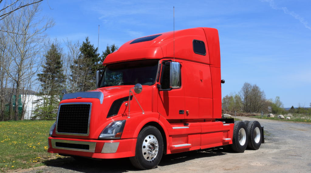 head truck of dumpster rental truck