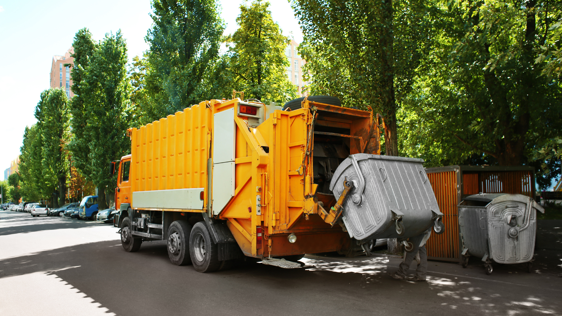 Waste Management dumpster